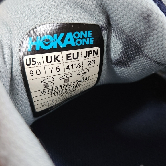 HOKA Women's Blue Running Shoes Size 9 - Picture 6 of 8